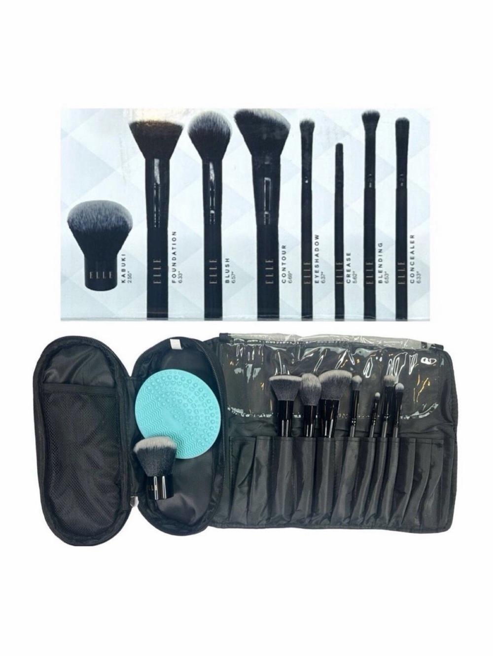 ELLE Deluxe 10-Pc Makeup Brush Collection